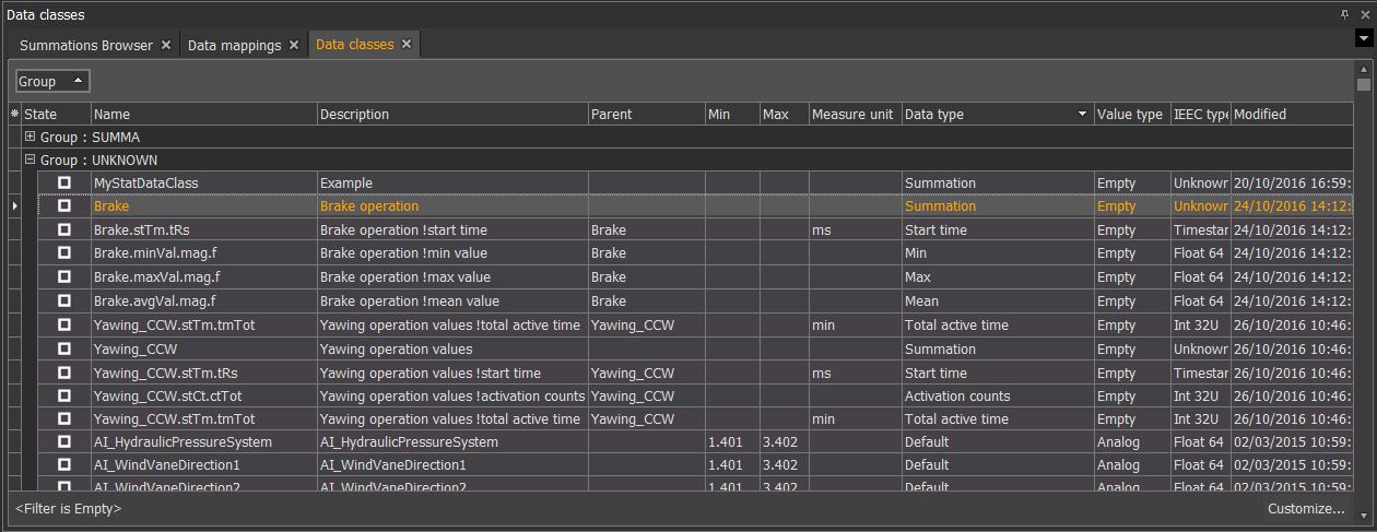 Data Classes Setup