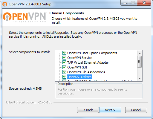 Click Next > to continue the installation.