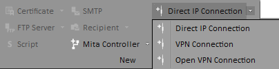 To add a new connection use the